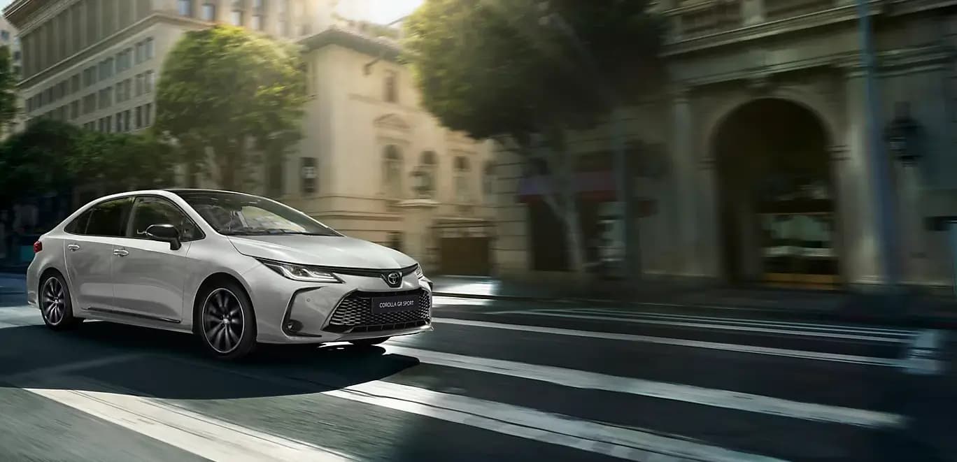 Mașină Toyota folosită ca exemplu pentru serviciul de închirieri auto